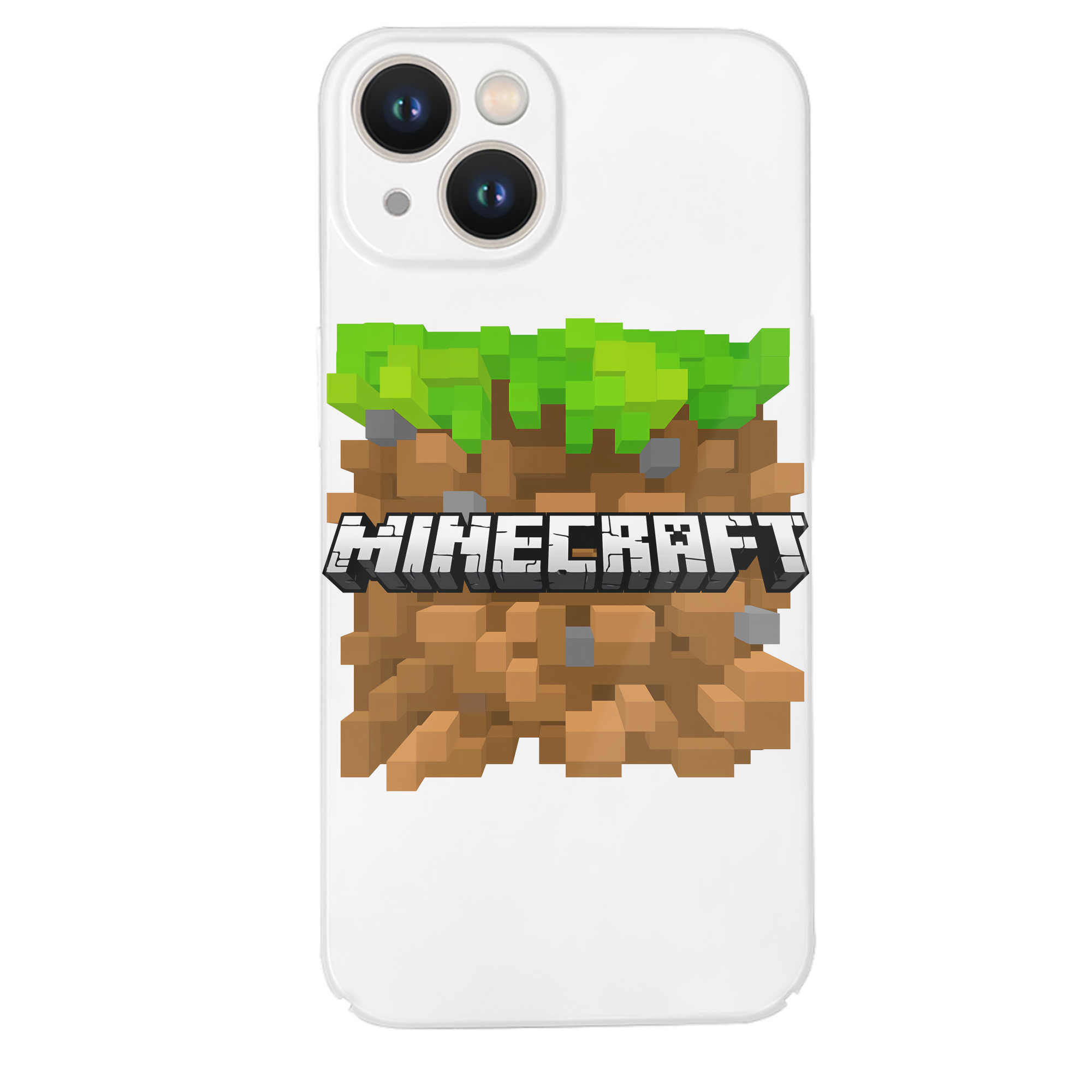 （画像用） マインクラフト ブロックの世界 Minecraft MC Block world 【iPhone 14シリーズ対応】ハードケース